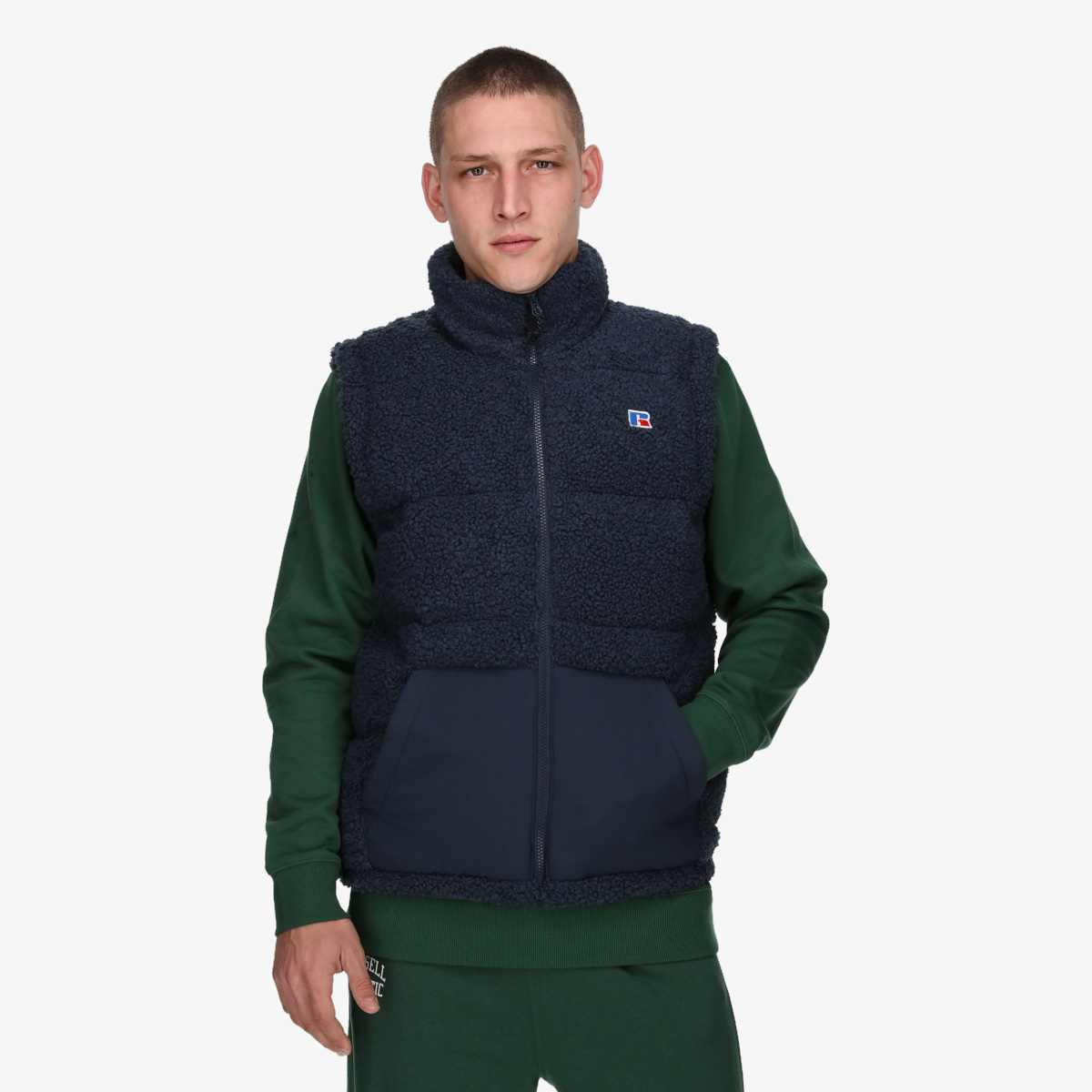 Russell Athletic Veste DARREN-PADDED SHERPA GILET 