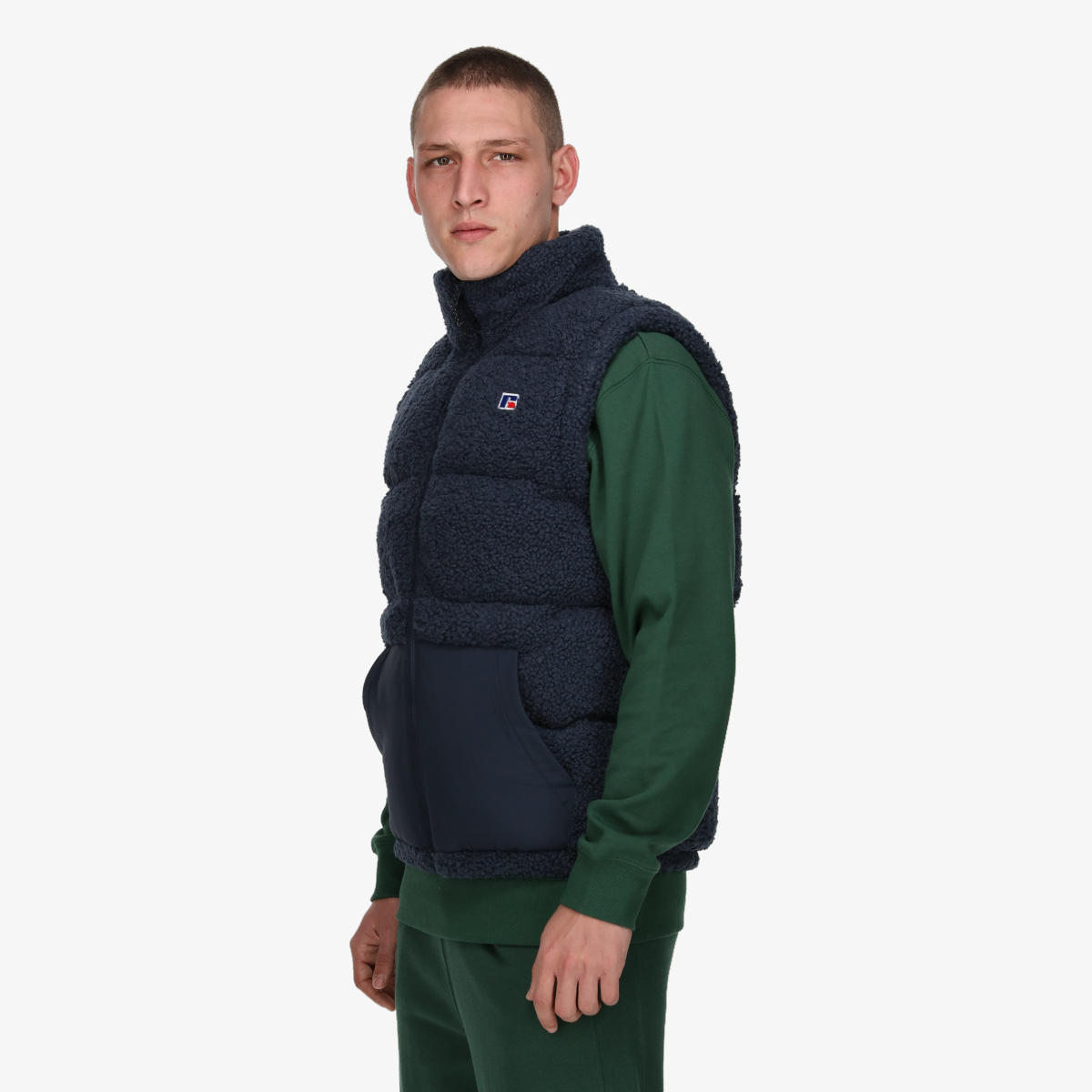 Russell Athletic Veste DARREN-PADDED SHERPA GILET 