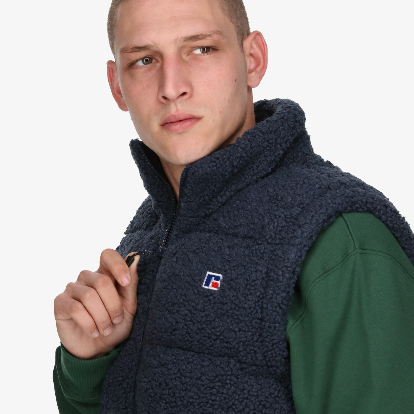 Russell Athletic Veste DARREN-PADDED SHERPA GILET 