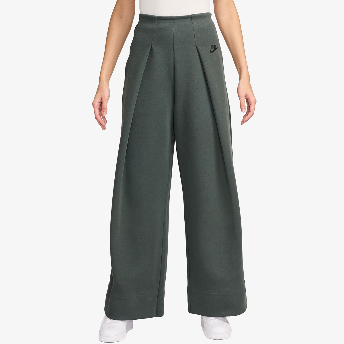 NIKE Pantaloni de trening W NSW TCH FLC HR PLT PANT WIDE