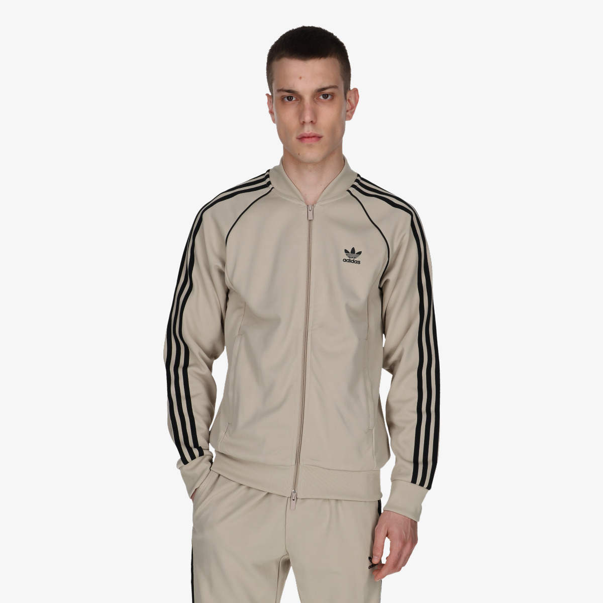 SSTベージュジャージ [新品]adidas H*y様 XL アディダス | ブラウン - トラックトップ（ジャージ） SST アディダス IS3322 トップス