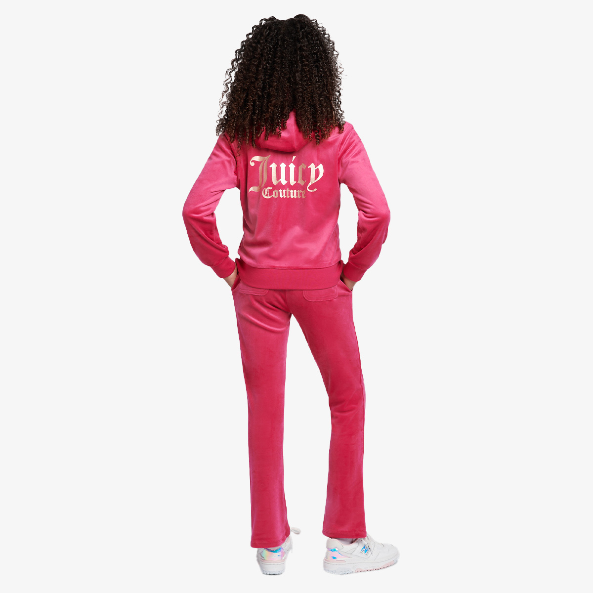 On zipped foodie ランニング JUICY COUTURE Treninguri ZIP THRU HOODIE AND BOOTCUT JOG SET