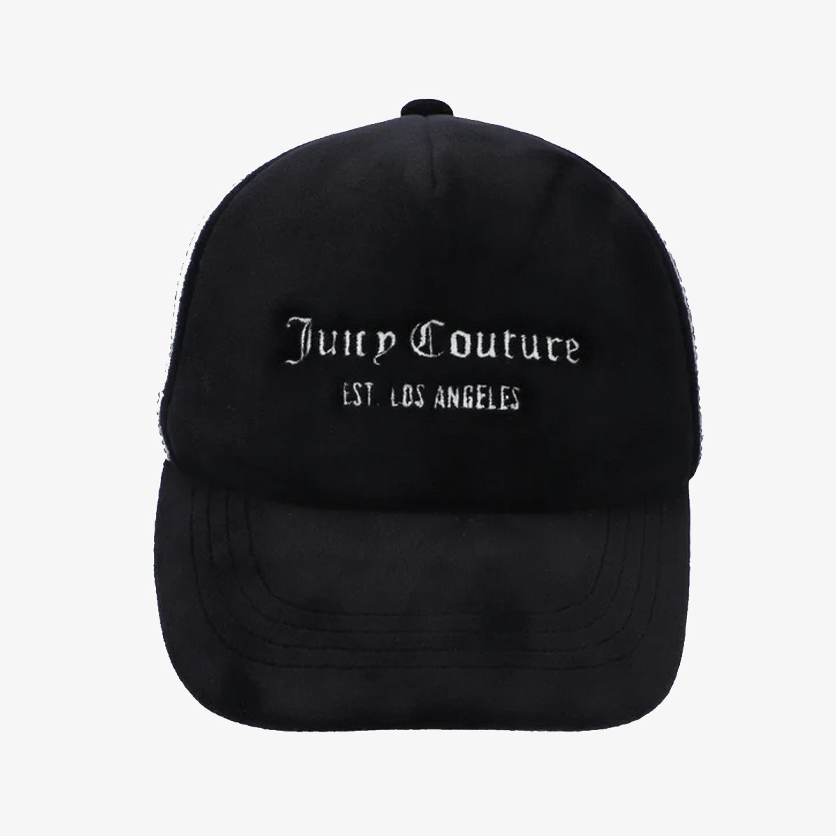 JUICY COUTURE Sapca BUZENVAL RAISED EMBROIDERY VELOUR TRUCKER HAT 