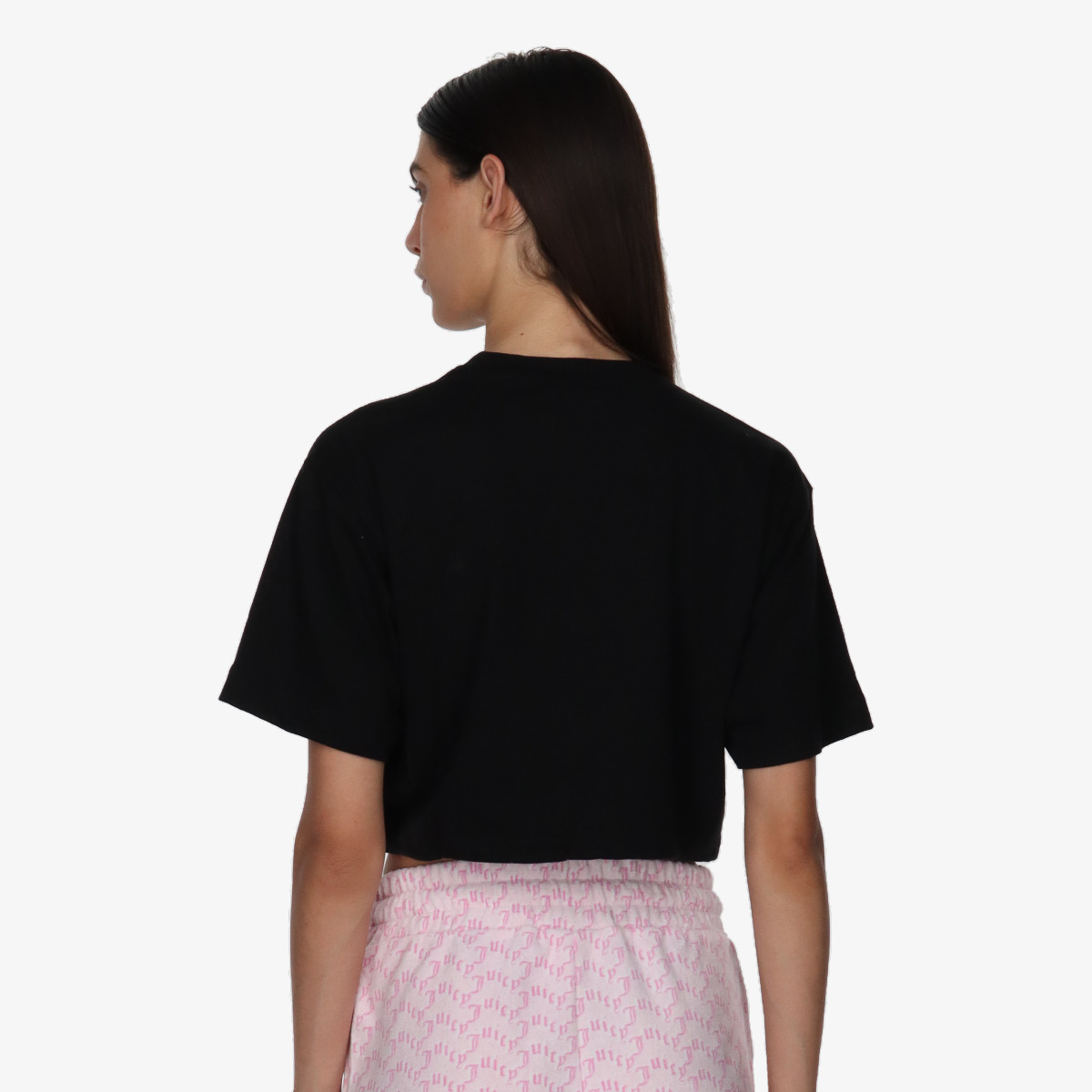 JUICY COUTURE Tricouri FLOCKED CROPPED TEE 