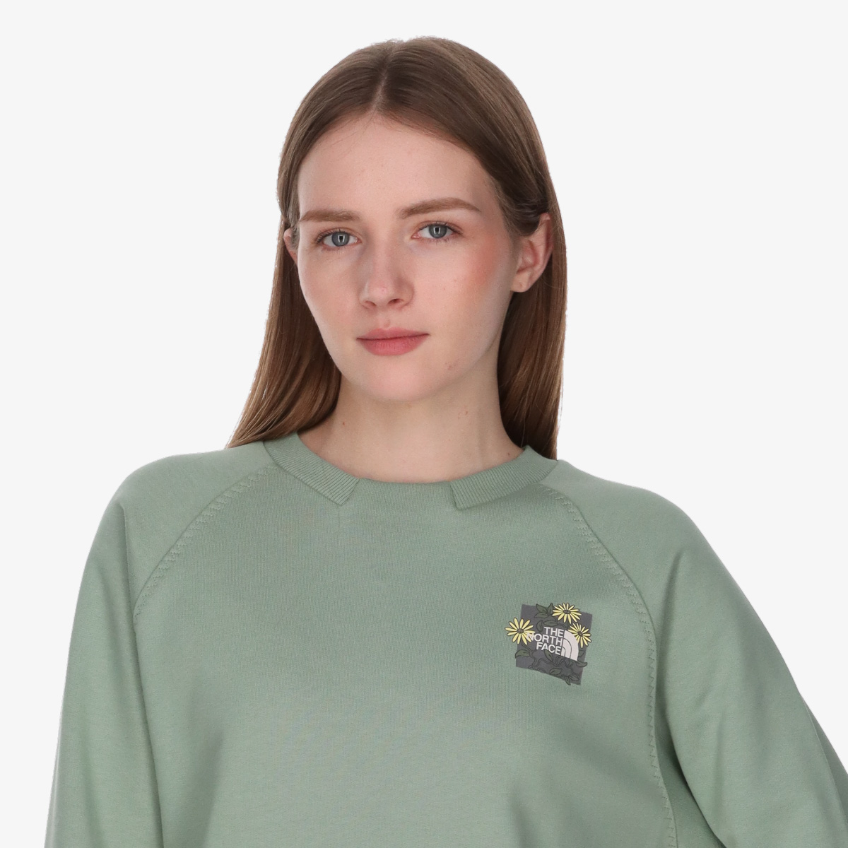 【NOśWEA　kurocap_Dlogo】 THE NORTH FACE Hanorace W CONNECT RELAXED CREW SWEATSHIRT-GRAPHI