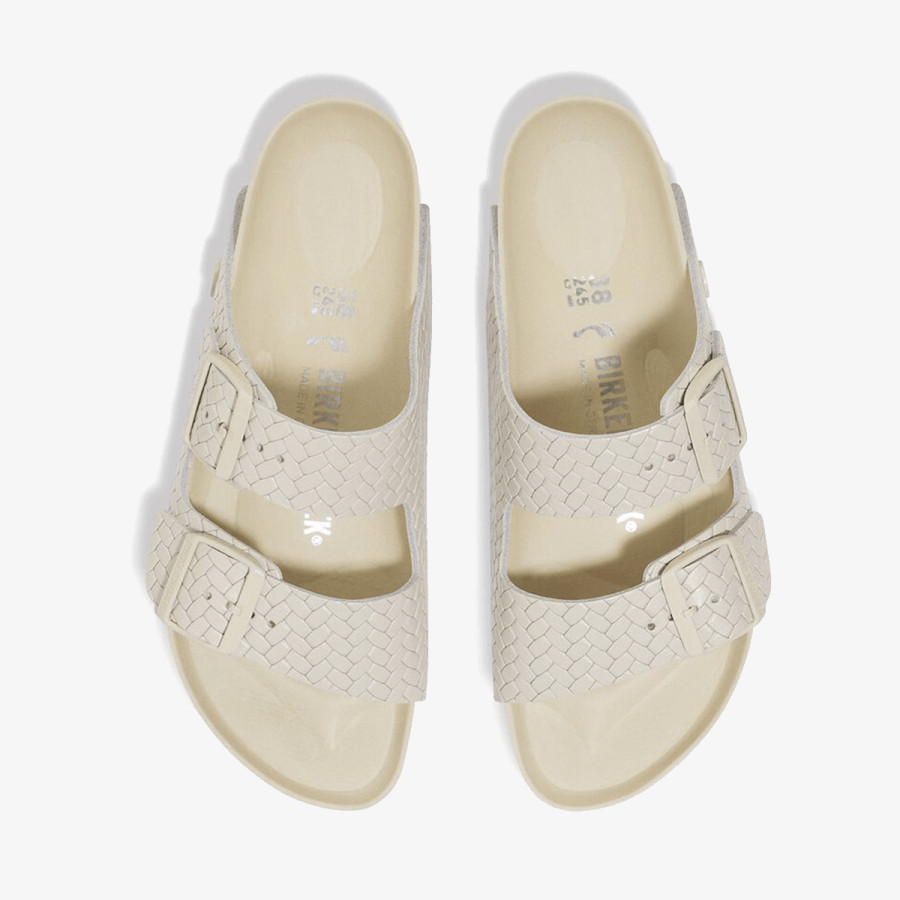 BIRKENSTOCK Papuci Arizona LENA Woven Emboss Ecru HEX 