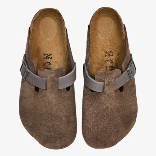 BIRKENSTOCK Papuci Boston LEVE/LEOI Concrete Gray 