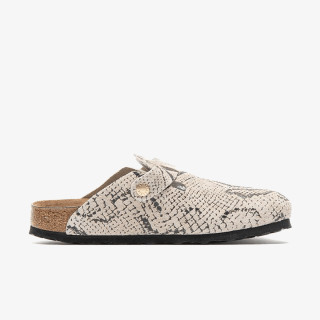 BIRKENSTOCK Papuci Boston Print LEVE Snake Oyster 