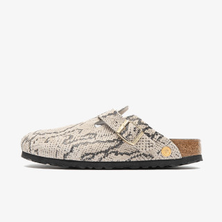 BIRKENSTOCK Papuci Boston Print LEVE Snake Oyster 