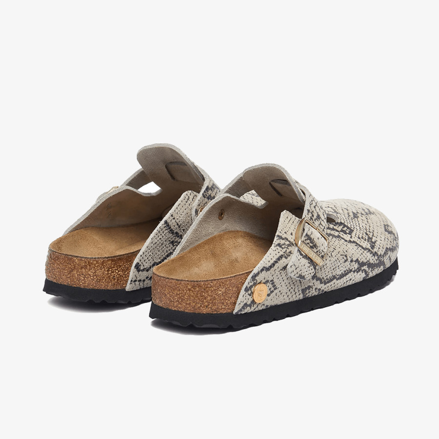 BIRKENSTOCK Papuci Boston Print LEVE Snake Oyster 