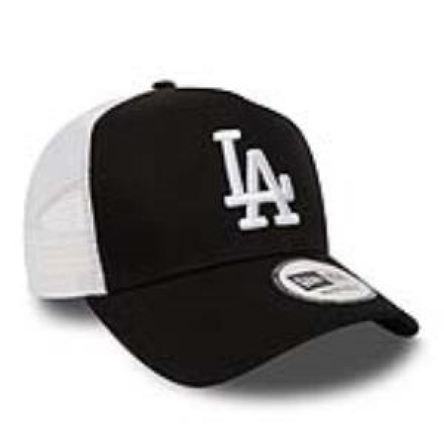 NEW ERA Sapca LA Dodgers Clean Black A-Frame Trucker Cap 