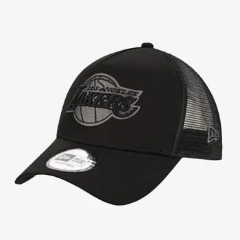 NEW ERA Sapca LA Lakers Tonal Black A-Frame Trucker Cap  