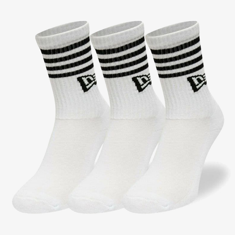 NEW ERA Sosete NOGAVICE STRIPE CREW ONE WHI 
