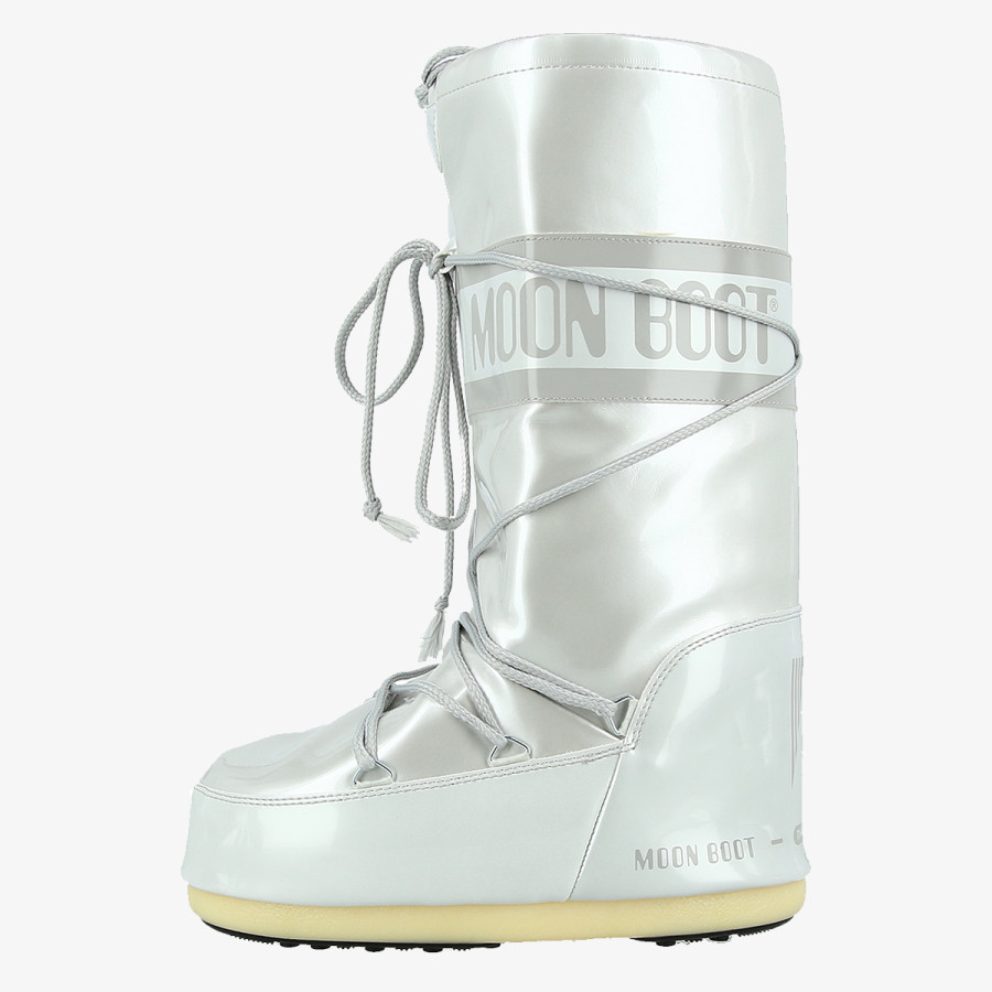 MOON BOOT Ghete VINILE MET. WHITE 