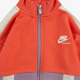 NIKE Seturi HERITAGE LOGO SWEAT SET ORANGE 24 MONTHS IN PINK 