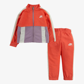 NIKE Seturi HERITAGE LOGO SWEAT SET ORANGE 24 MONTHS IN PINK 