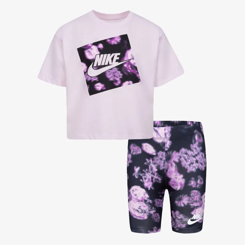 NIKE TRICOU SI PANTALONI SCURTI Boxy Tee & Bıke Short 