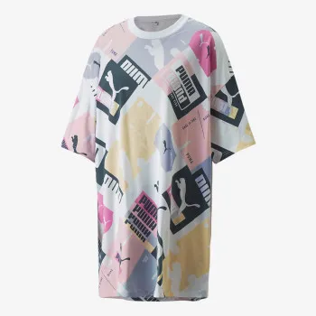 PUMA ROCHII PUMA Brand Love AOP Tee Dress 