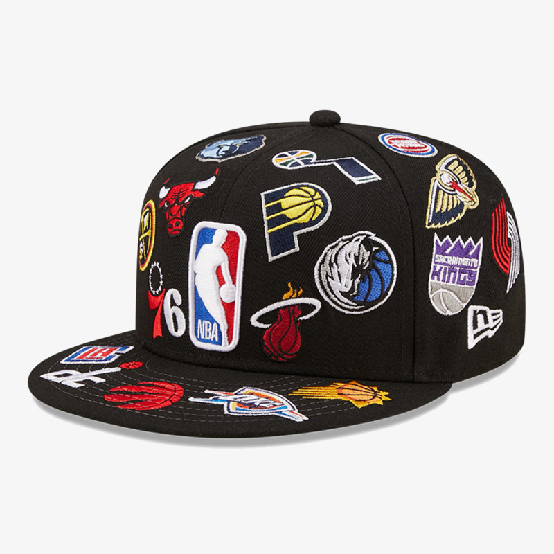 NEW ERA Sapca NBA ALL OVER BLK 