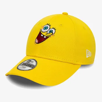 NEW ERA Sapca Spongebob Squarepants Youth Nickelodeon Yellow 9FORTY Adjustable Cap 