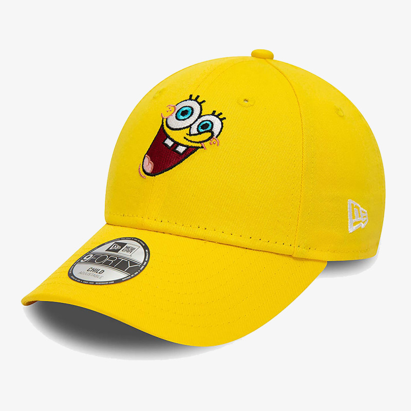 NEW ERA Sapca Spongebob Squarepants Youth Nickelodeon Yellow 9FORTY Adjustable Cap 