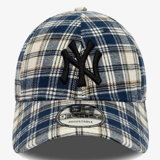 NEW ERA Sapca New Era New York Yankees Plaid Camo Navy 9FORTY Adjustable Cap 