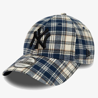 NEW ERA Sapca New Era New York Yankees Plaid Camo Navy 9FORTY Adjustable Cap 