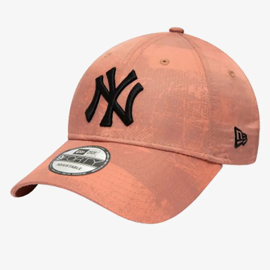 NEW ERA Sapca New York Yankees Print Pink 9FORTY Adjustable Cap 