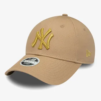 NEW ERA Sapca New York Yankees Womens Metallic Logo Brown 9FORTY Adjustable Cap 