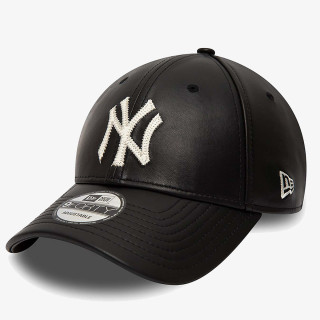 NEW ERA Sapca MLB LEATHER 9FORTY NEYYAN  BLKOFW 