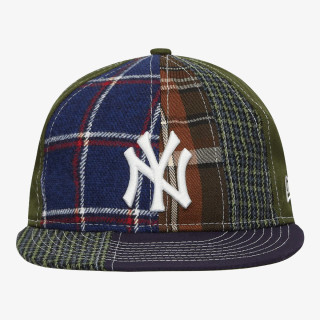 NEW ERA Sapca New York Yankees MLB Patch Panel Dark Green 9FIFTY Snapback Cap 