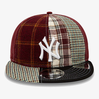 NEW ERA Sapca New York Yankees MLB Patch Panel Dark Red 9FIFTY Snapback Cap 