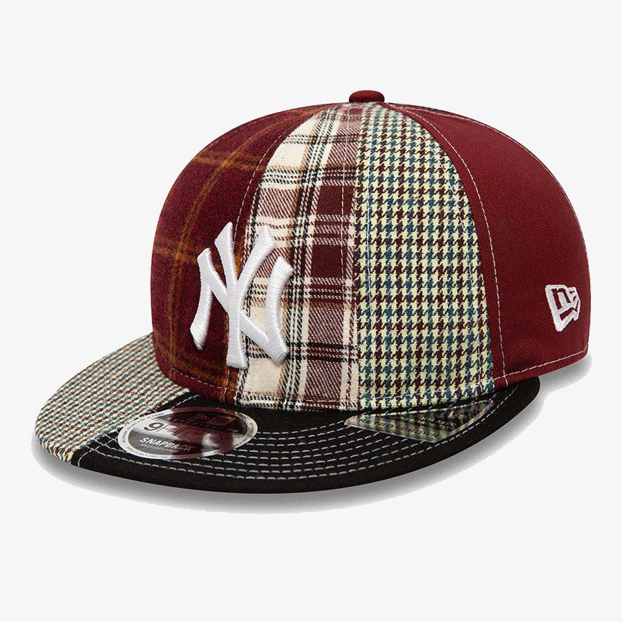 NEW ERA Sapca New York Yankees MLB Patch Panel Dark Red 9FIFTY Snapback Cap 