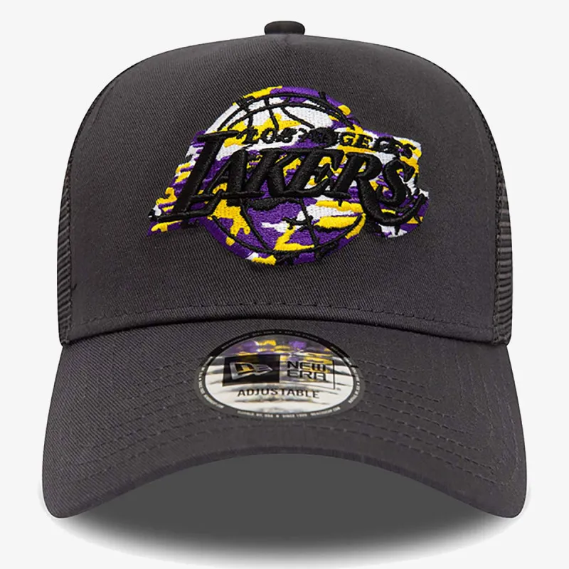 NEW ERA Sapca LA Lakers Team Camo Infill Grey A-Frame Trucker Cap 