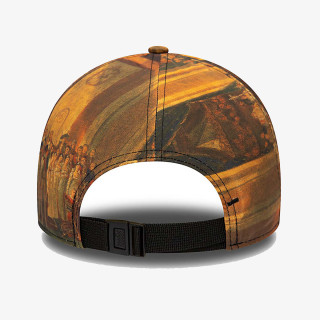 NEW ERA Sapca Le Louvre All Over Print Brown 9FORTY Adjustable Cap 