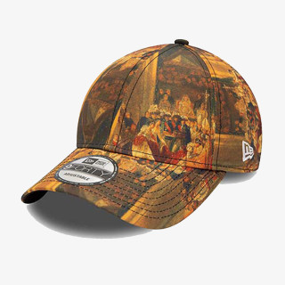 NEW ERA Sapca Le Louvre All Over Print Brown 9FORTY Adjustable Cap 