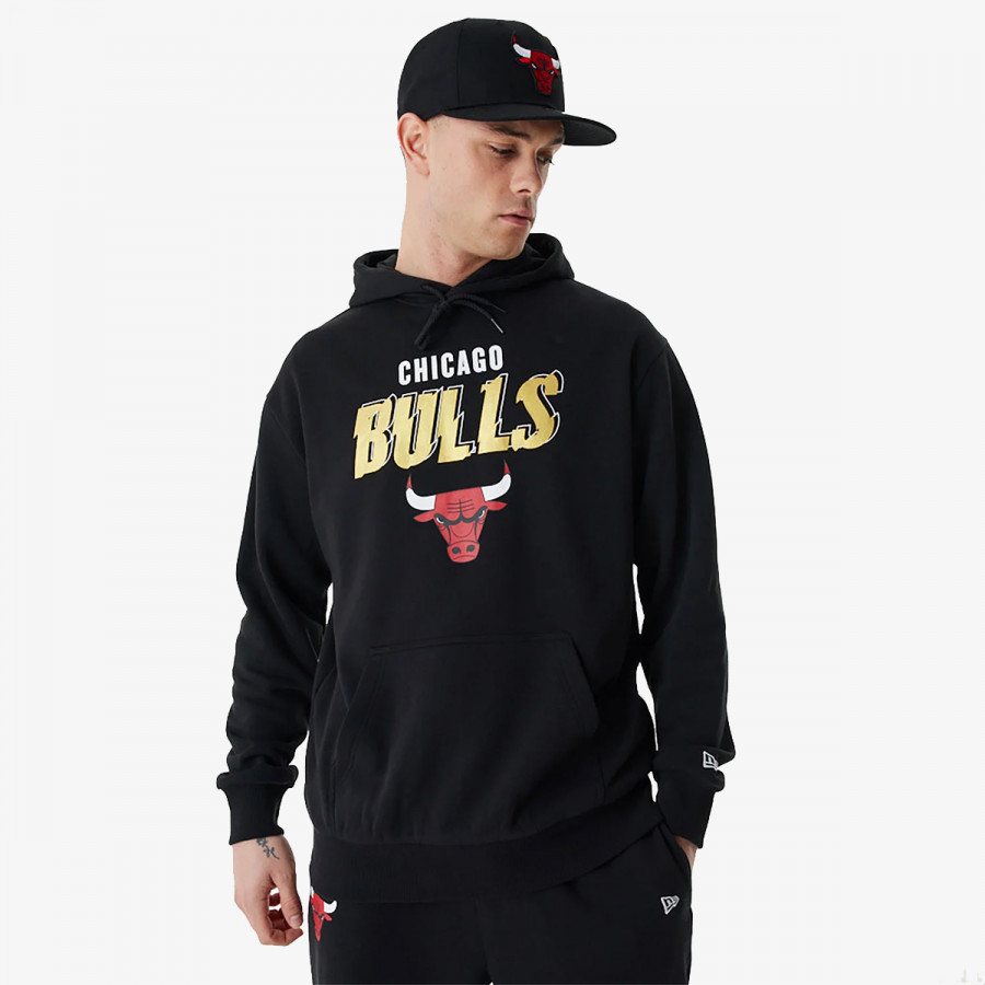 NEW ERA Jachete PULOVER TEAM SCRIPT OS HOODY CHIBUL BLKM 