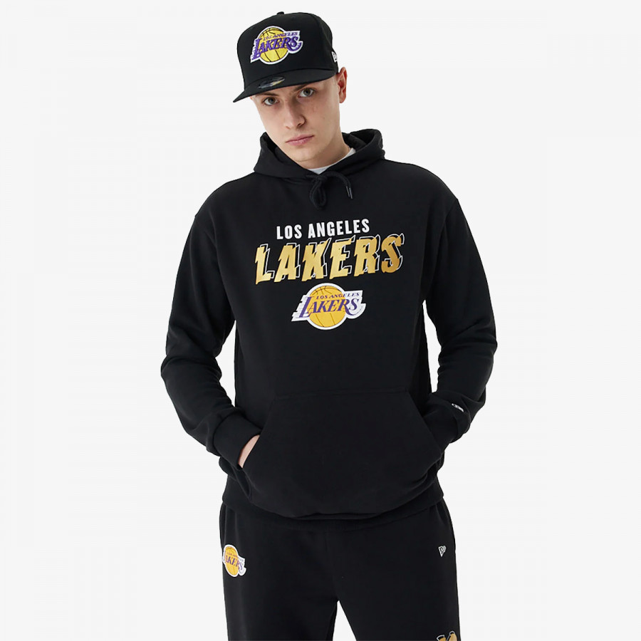 NEW ERA Jachete PULOVER TEAM SCRIPT OS HOODY LOSLAK BLKM 