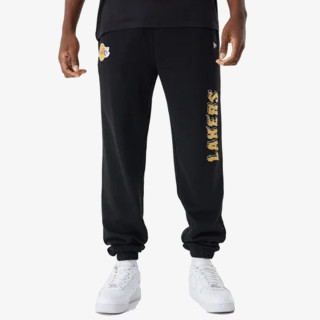 NEW ERA Pantaloni de trening HLAČE NBA TEAM SCRIPT JOGGER LOSLAK BLKM 