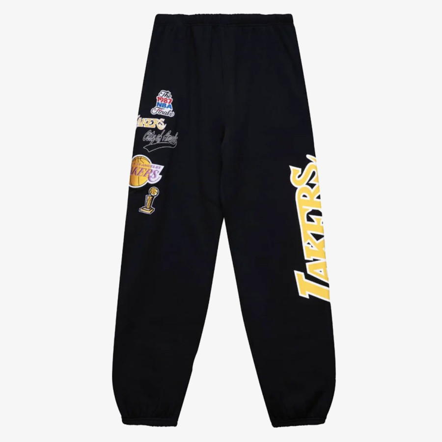 NEW ERA Pantaloni de trening HLAČE NBA TEAM SCRIPT JOGGER LOSLAK BLKM 