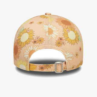 NEW ERA Sapca WMNS FLORAL AOP 9FORTY NEYYAN  PEACHW 