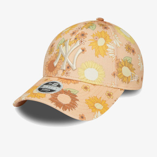 NEW ERA Sapca WMNS FLORAL AOP 9FORTY NEYYAN  PEACHW 