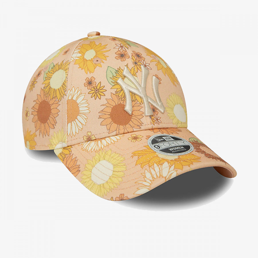 NEW ERA Sapca WMNS FLORAL AOP 9FORTY NEYYAN  PEACHW 