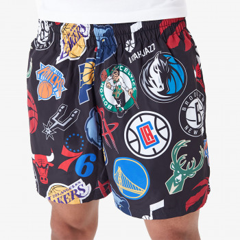 NEW ERA Pantaloni scurti NBA AOP SHORT SHORT NBAALL  BLKXMT 