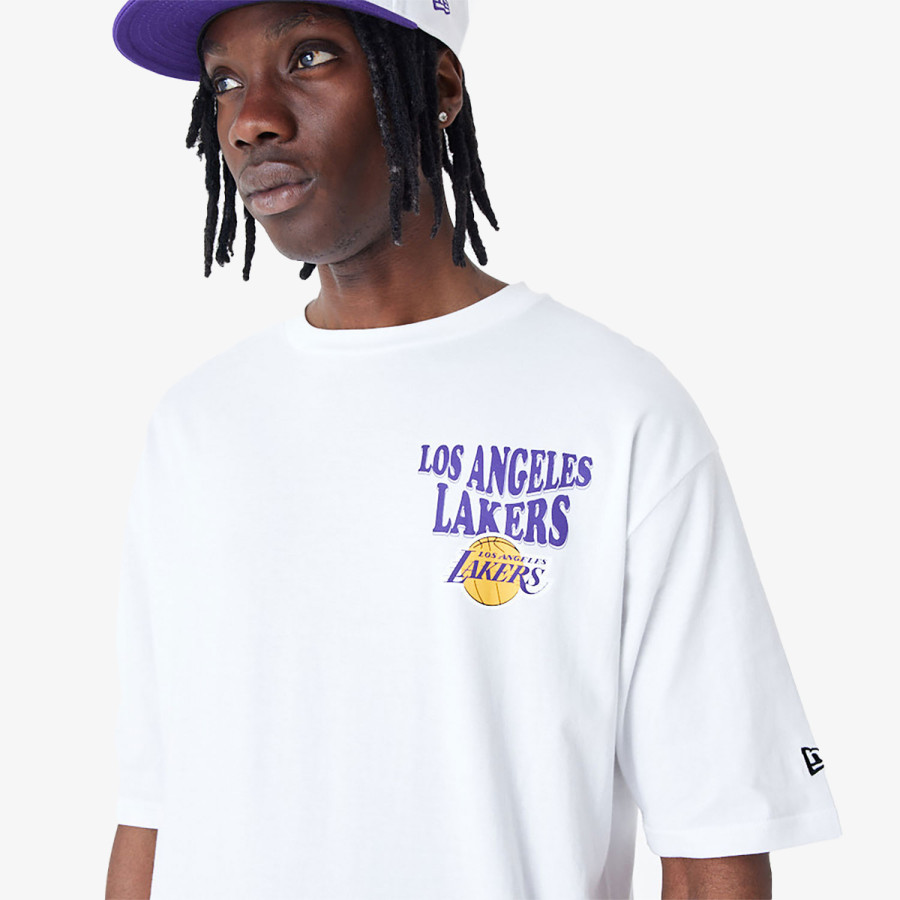 NEW ERA Sapca NBA SCRIPT OS TEE LOSLAK  WHITRP 