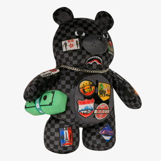 SPRAYGROUND Rucsacuri GLOBAL MOGUL LOST TICKET MONEY BEAR 