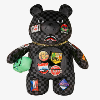 SPRAYGROUND Rucsacuri GLOBAL MOGUL LOST TICKET MONEY BEAR 
