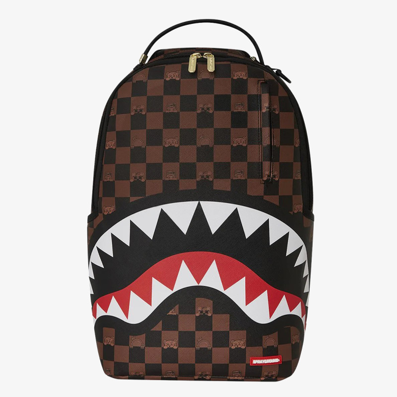 SPRAYGROUND Rucsacuri PEEKING CHARACTER CHECK BACKPACK 