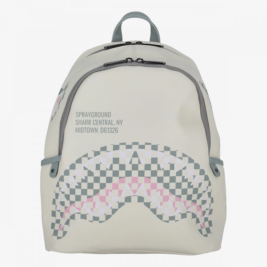 SPRAYGROUND Rucsacuri CREAM CHECK SHARK CENTRAL SAVAGE 