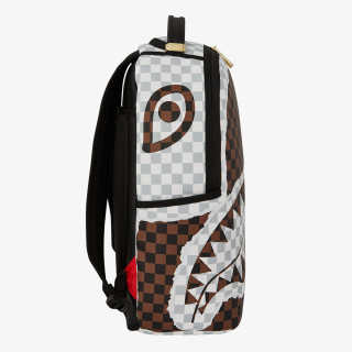 SPRAYGROUND Rucsacuri CREAM AND BROWN TEAR CHECK BACKPACK 